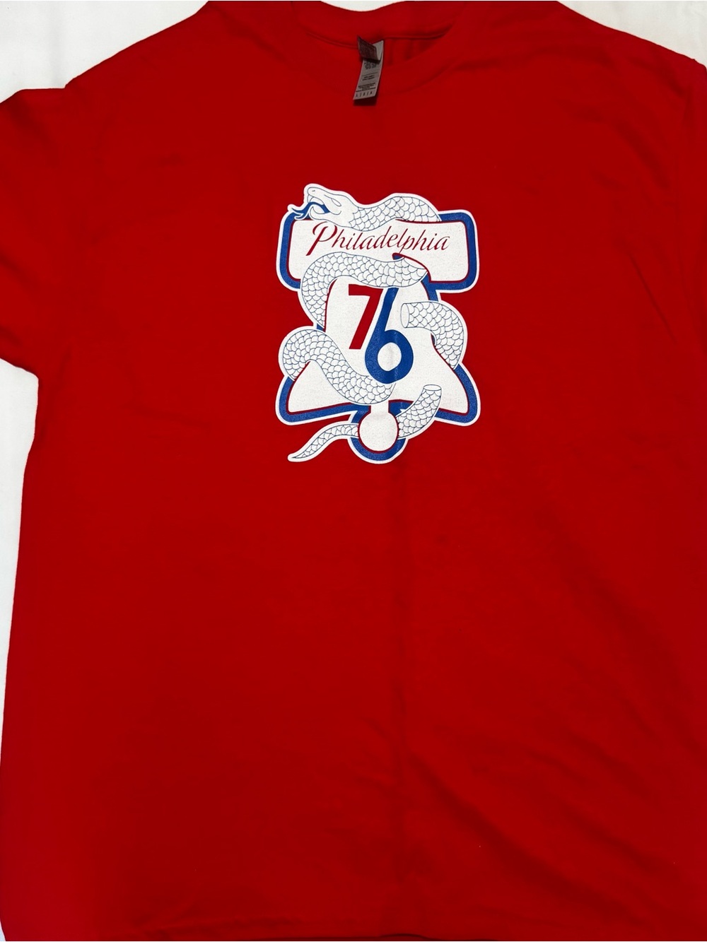 Nike Red Philadelphia 76ers Graphic Tee